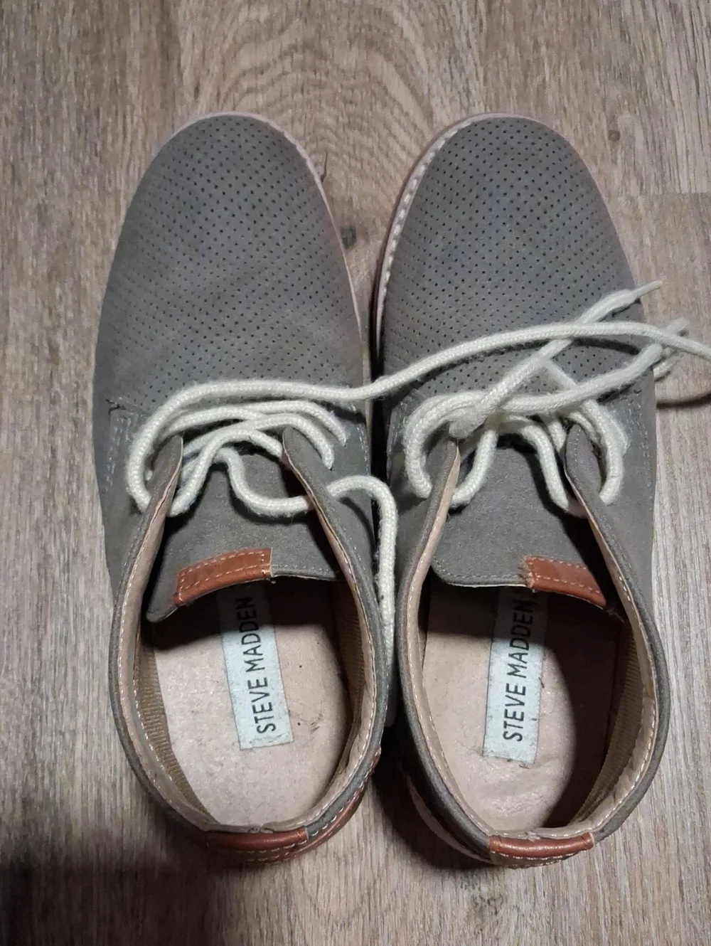 3 Men's Gray Steve Madden Lace-Up Casual Shoes